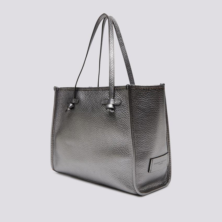 Shopping Marcella in pelle martellata silver BS 9330 HKG 13217 GIANNI CHIARINI 