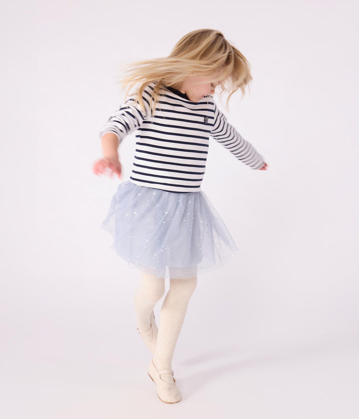 Marinière bambina/bambino in cotone biologico A08LX 01 PETIT BATEAU 