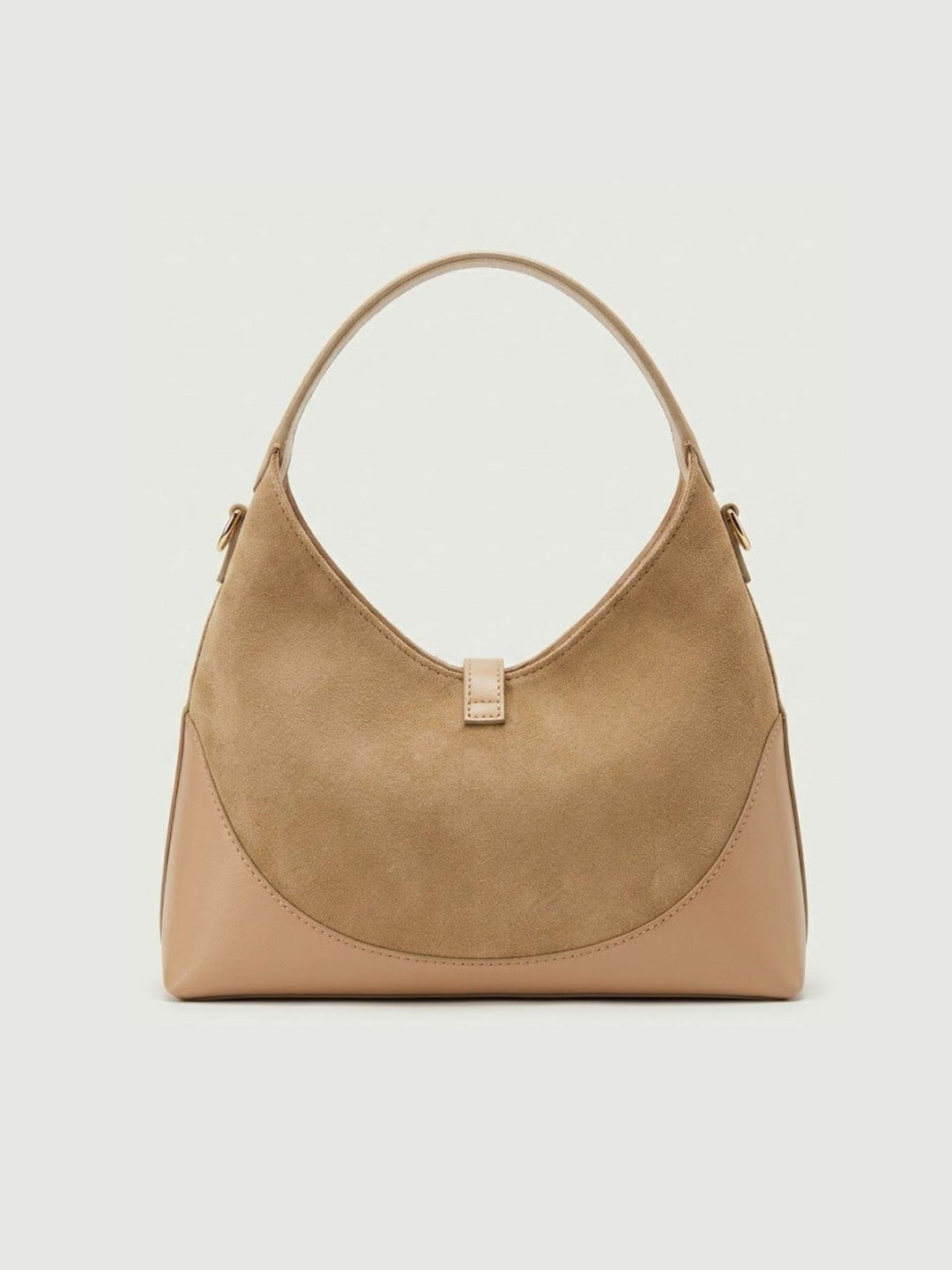Borsa a spalla Elly in pelle scamosciata beige ELLY BEIGE BIMOR 