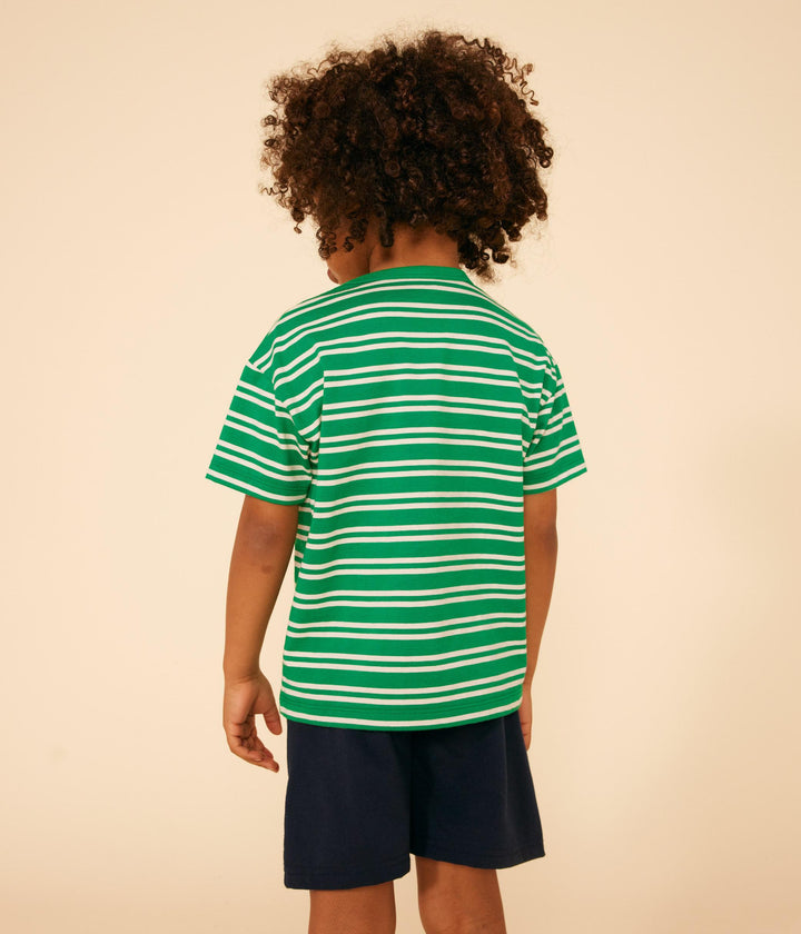 SHORTS BLU IN COTONE A09SN 01 PETIT BATEAU 