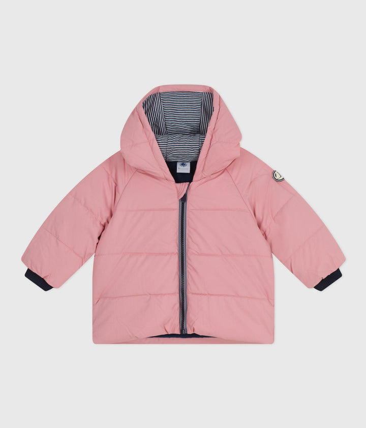 PIUMINO TINTA UNITA ROSA BEBÈ A0EAC 01 PETIT BATEAU 
