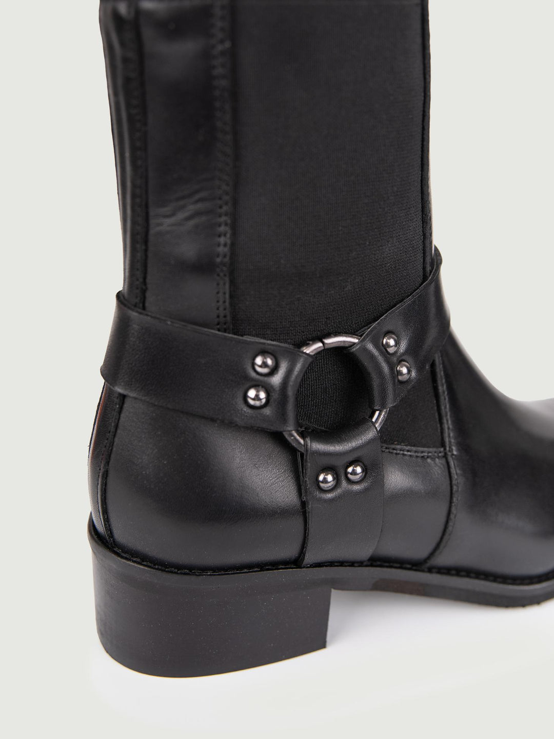 STIVALETTO NERO  CON STAFFA TRPR5005 NERO ANDREA MORANDO 