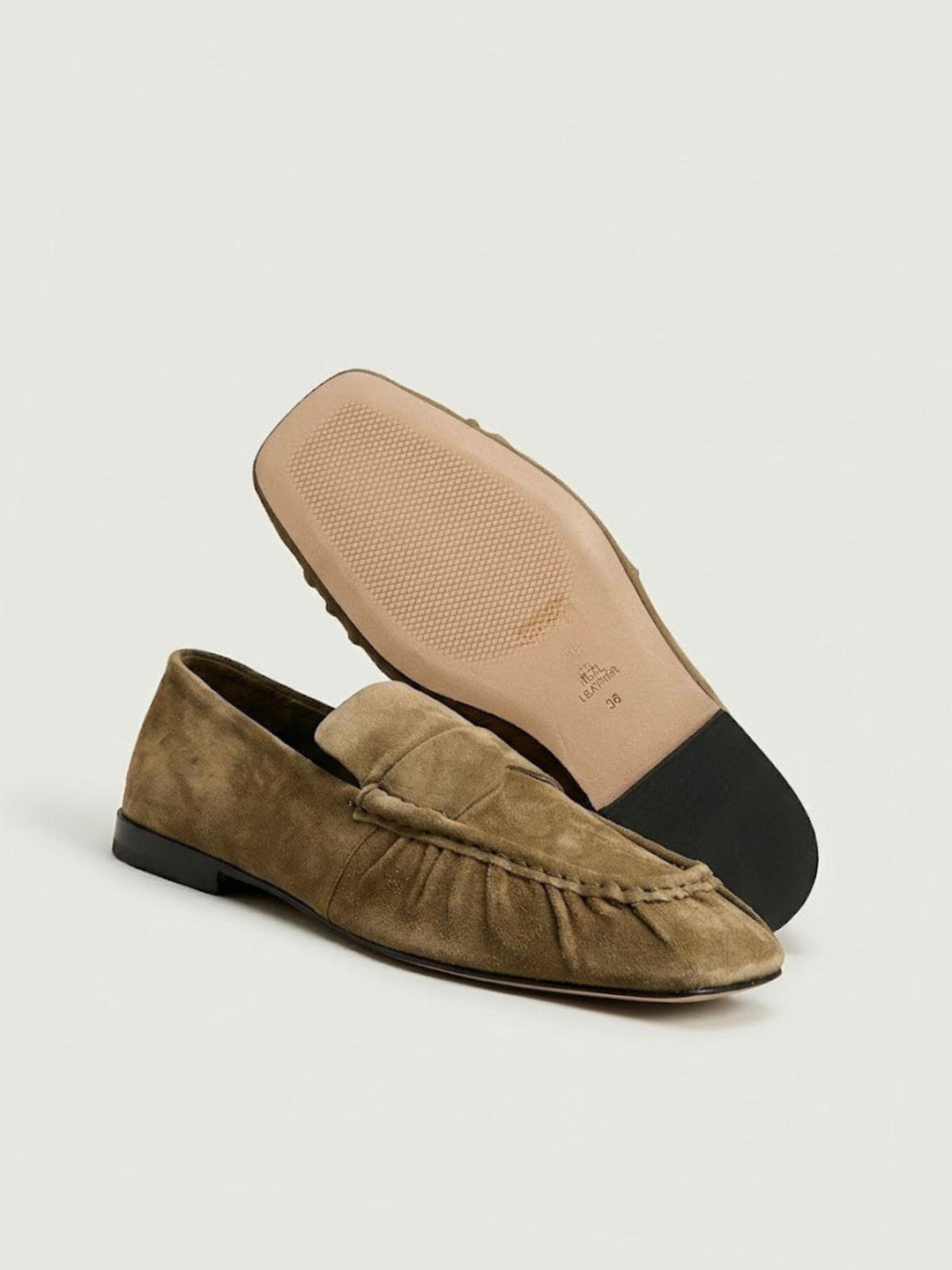 Mocassino Charlise in pelle scamosciata taupe 40102 TAUPE ANDREA MORANDO 
