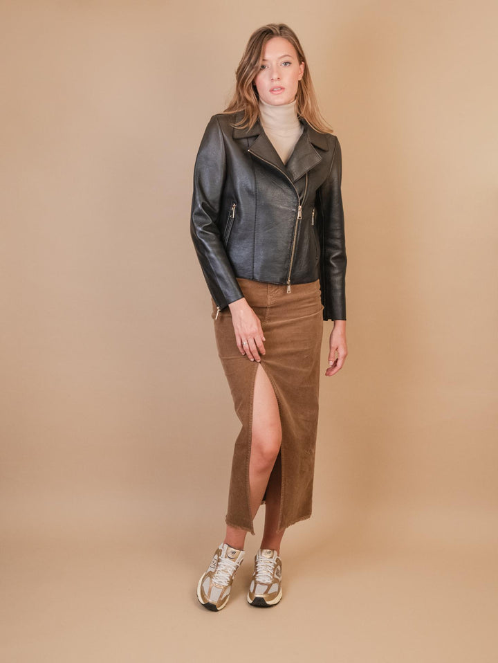 CHIODO IN PELLE  SFODERATO MARRONE IRIS 901 JACK LEATHER 