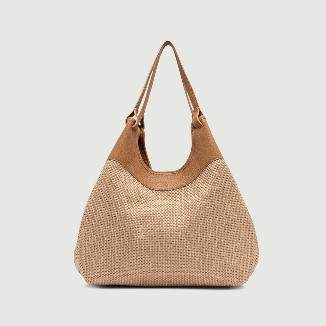 Borsa a spalla DUA in pelle intrecciata Nature BS 10370/24PE CST-PL 0422 GIANNI CHIARINI 