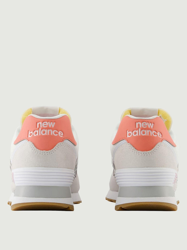 Sneaker 574 con inserti color pesca WL574IPK B NEW BALANCE 