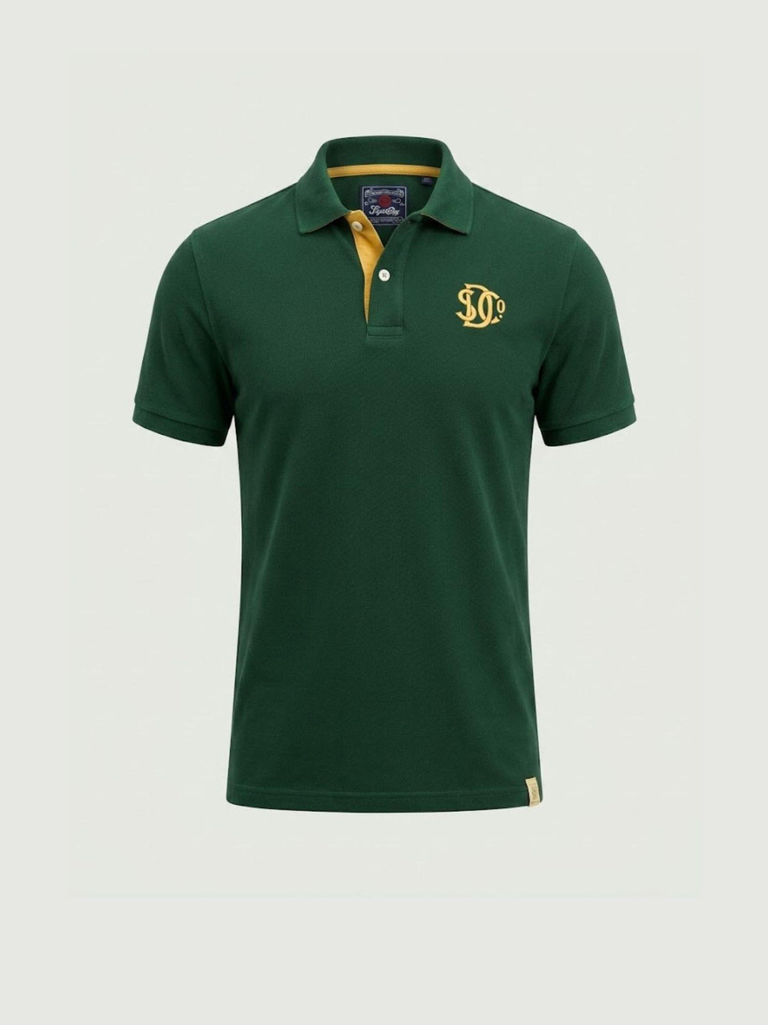 Polo piquet Monogram enamel green M1110465A K1B SUPERDRY 