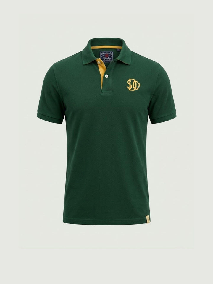 Polo piquet Monogram enamel green M1110465A K1B SUPERDRY 