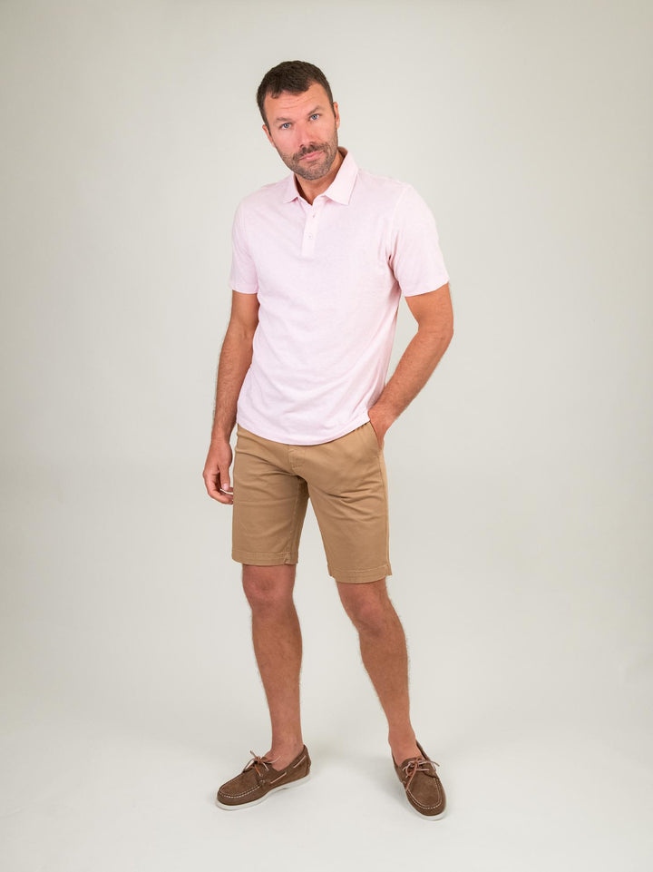 BERMUDA BEIGE CON TASCHE A FILO