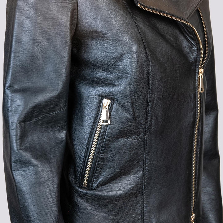 CHIODO IN PELLE  SFODERATO MARRONE IRIS 901 JACK LEATHER 