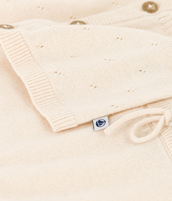 COMPLETO PER BEBÈ IN TRICOT DI LANA E COTONE A082Z 01 PETIT BATEAU 