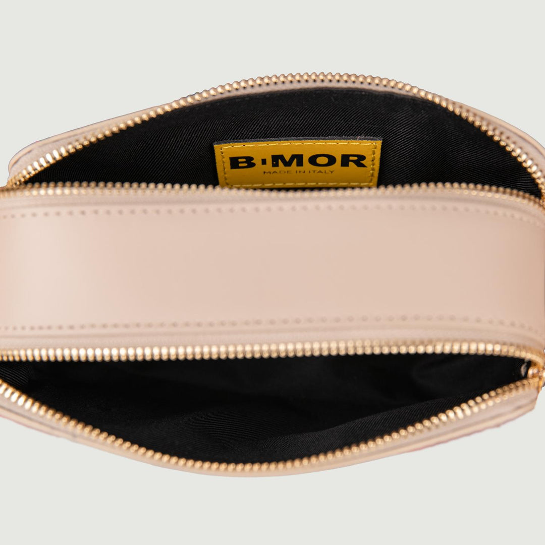 BORSA A TRACOLLA IN PELLE CAPPUCCINO CON DOPPIA TASCA YOURS CAPPUCCINO BIMOR 