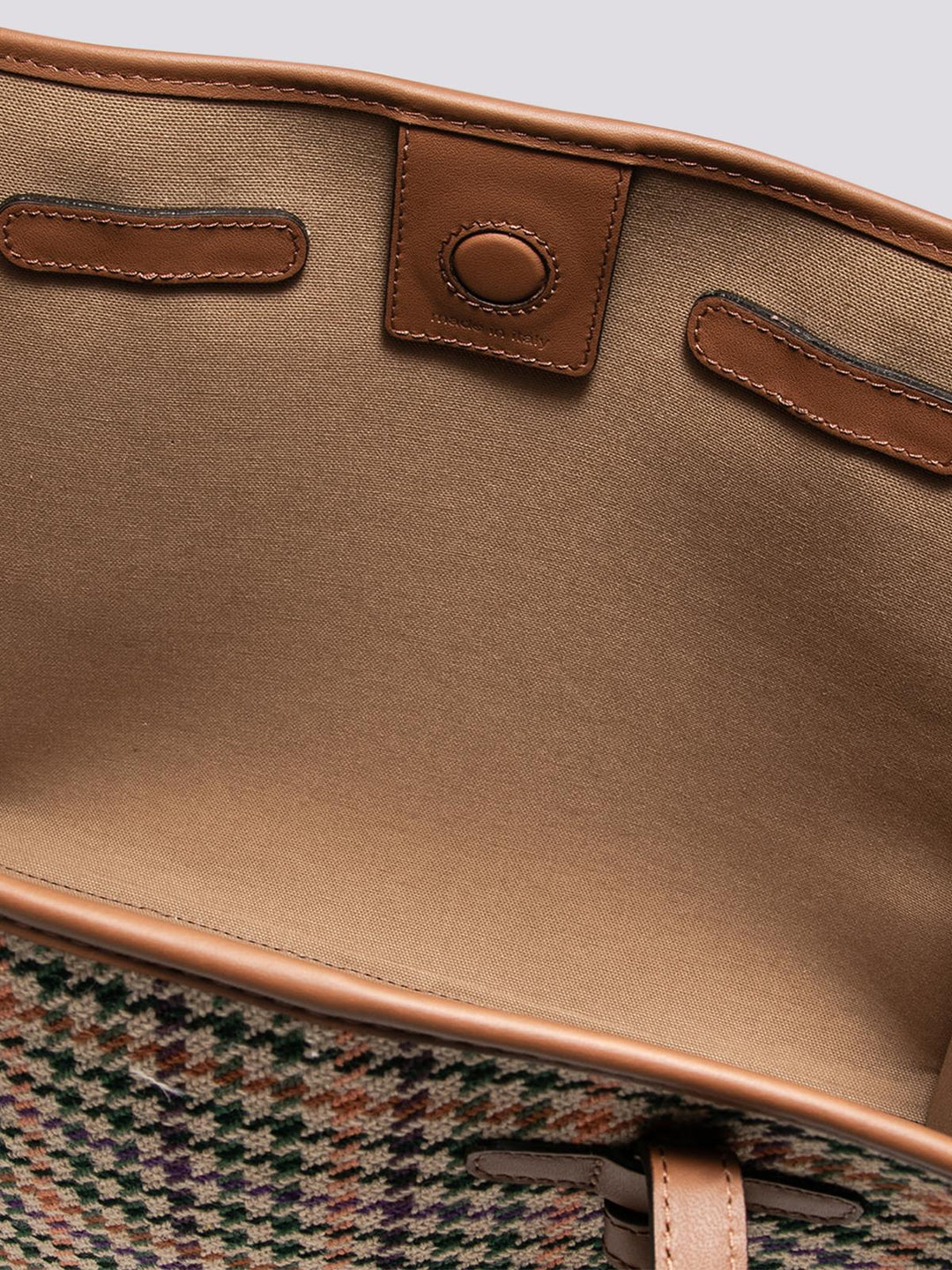SHOPPING MARCELLA IN TESSUTO PIED DE POULE tabacco BS 6850/23AI NWCL 11667 GIANNI CHIARINI 