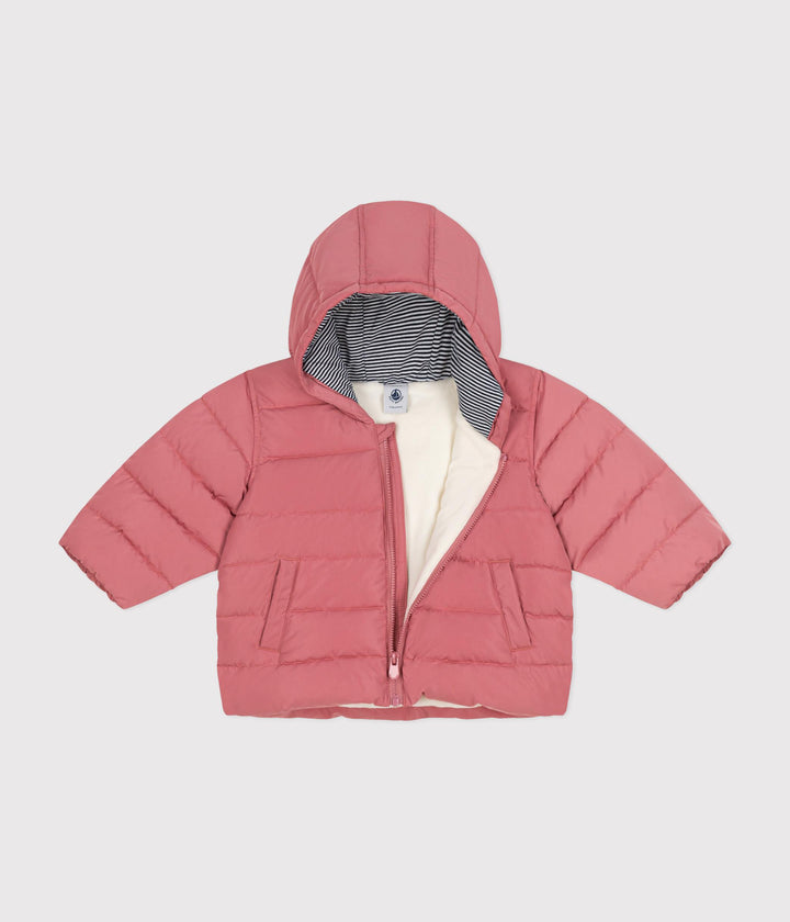 Piumino rosa foderato in pile A0B40 05 PETIT BATEAU 