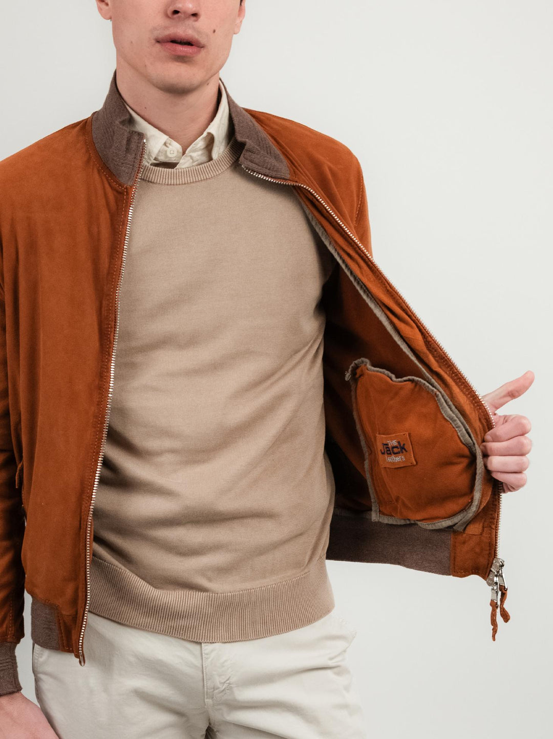 GIACCA SCAMOSCIATA COLOR MATTONE QUENTIN