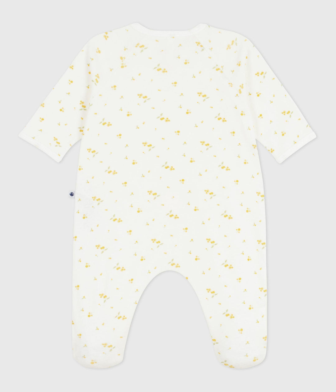 Tutina bebè con piedini stampa mimose A0F6F 01 PETIT BATEAU 