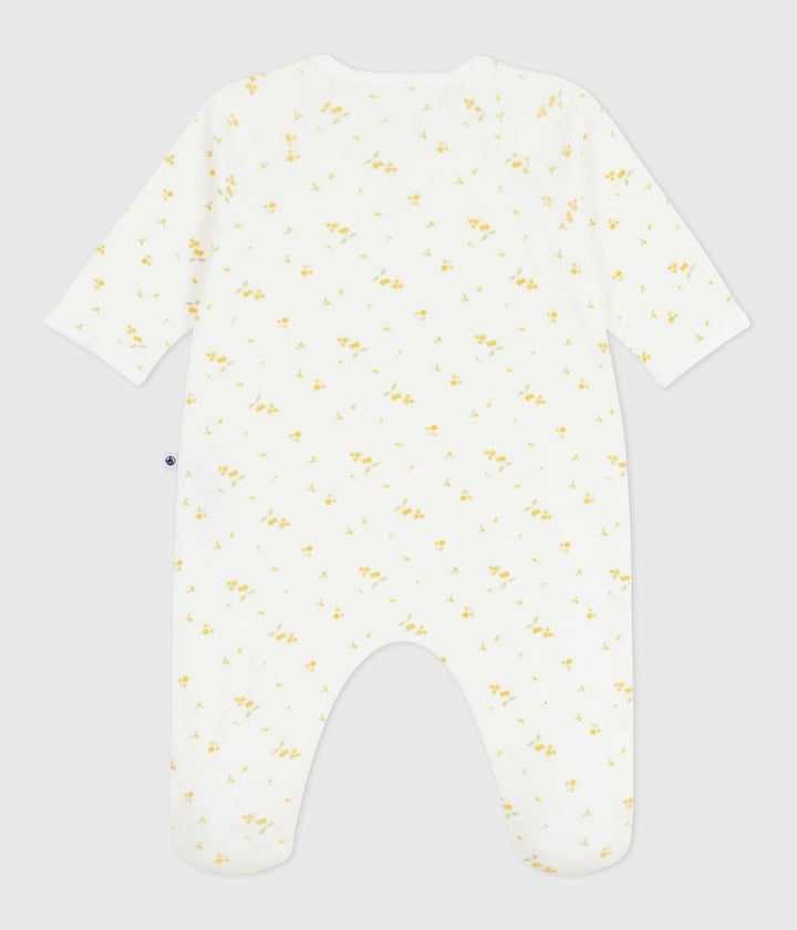 Tutina bebè con piedini stampa mimose A0F6F 01 PETIT BATEAU 