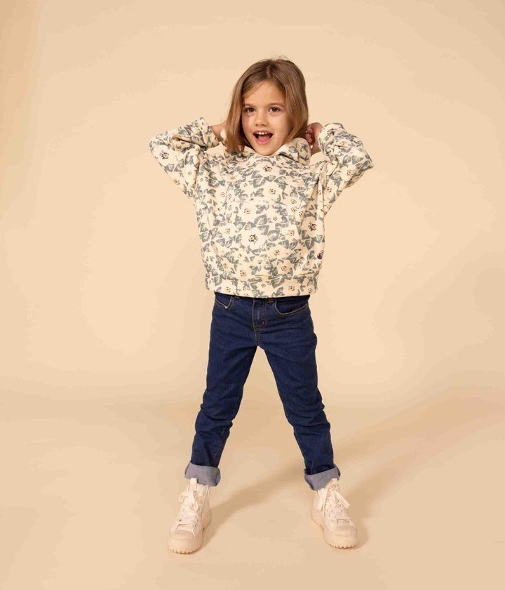 FELPA IN MOLLETON CON CAPPUCCIO A08GR 01 PETIT BATEAU 