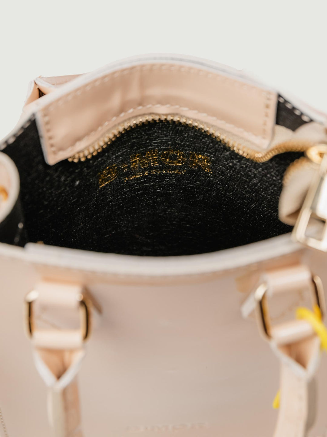 BORSA BABY IN PELLE VERNICE BEIGE