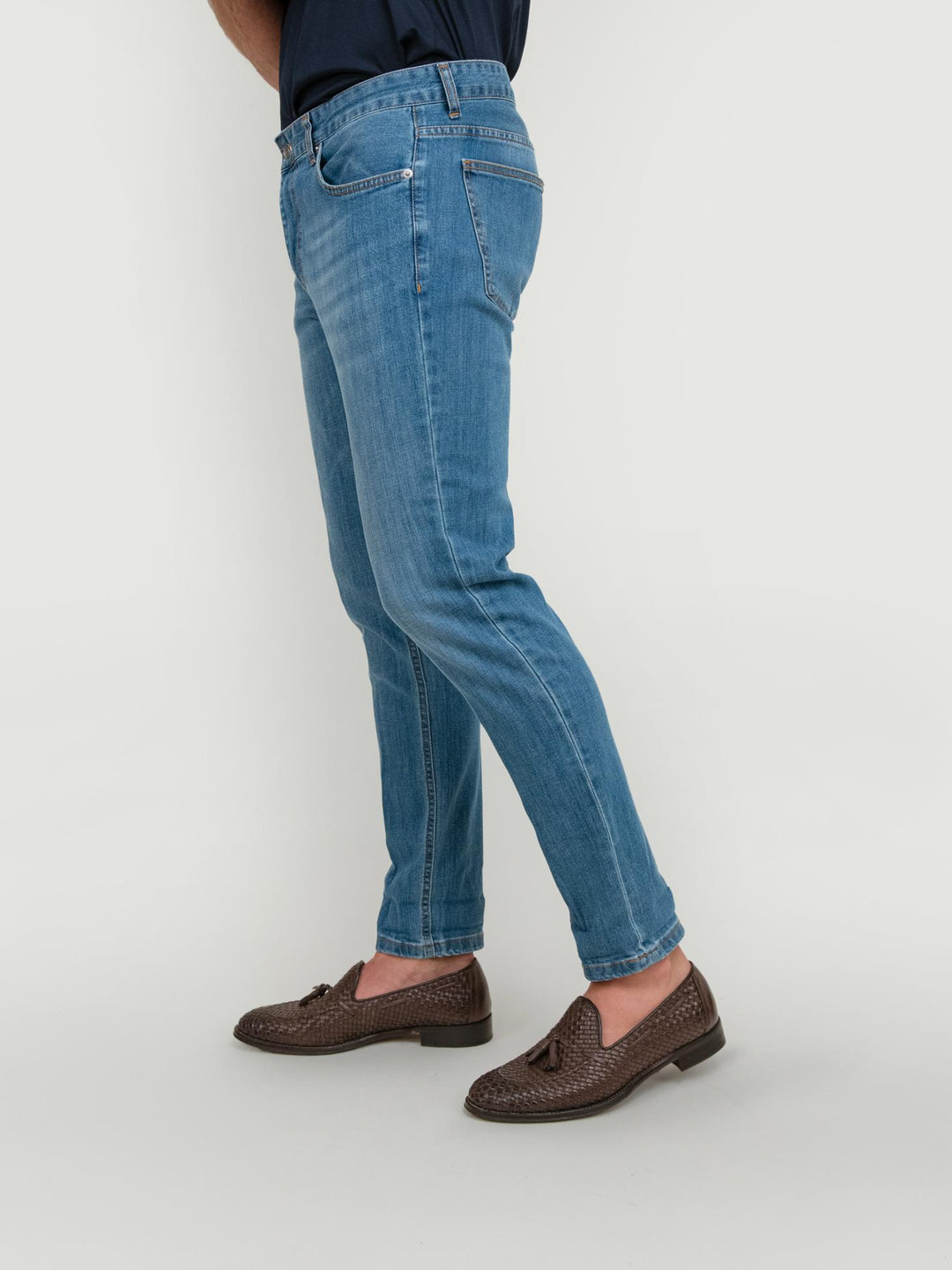JEANS LAVAGGIO CLASSIC REGULAR FIT 7607CAR DENIM ANDREA MORANDO 