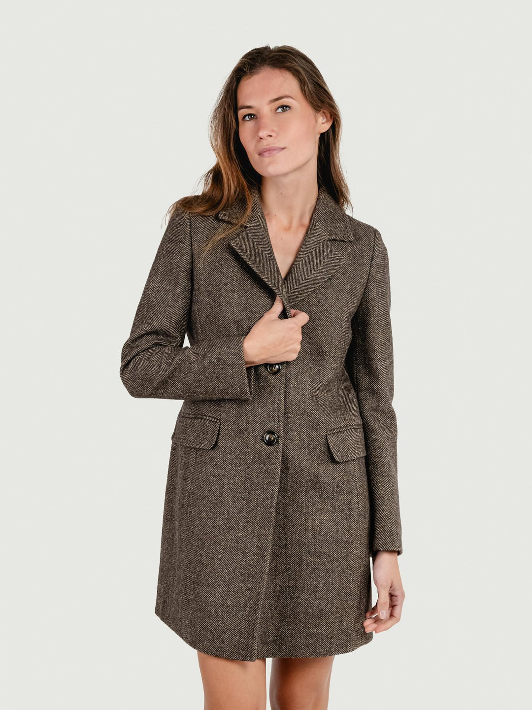 CAPPOTTO MONOPETTO SPIGATO TESTA MORO 99463SHEL MORO ANDREA MORANDO 
