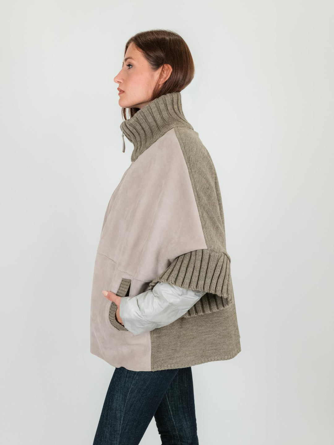 GIACCA MANTELLA ADELE CON PIUMINO 3 IN UNO BEIGE