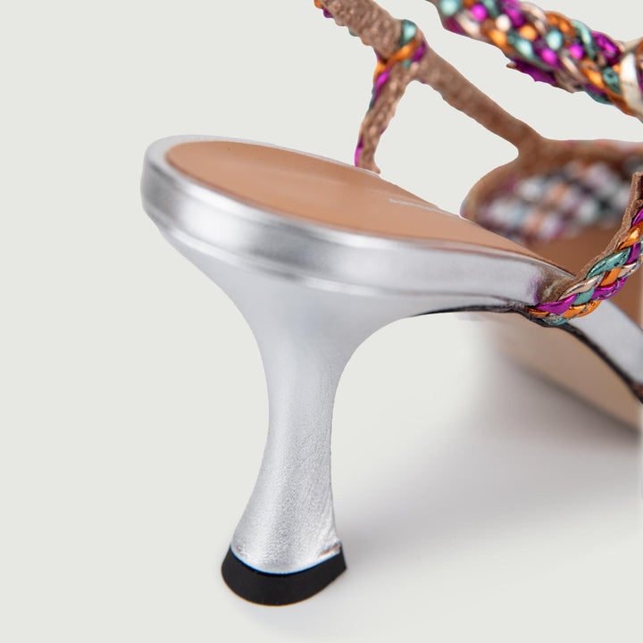 CHANEL SLING BACK CON INTRECCIO MULTICOLOR 5120 MULTICOLOR ANDREA MORANDO 