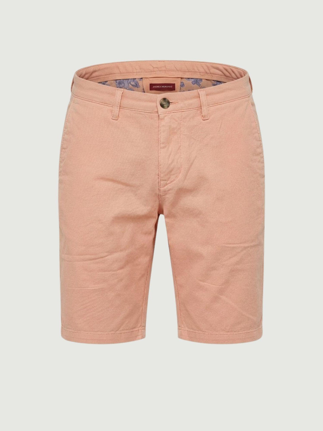 Bermuda in cotone piquet rosa salmone BU26S29BEPA1576PIQUET 676 ANDREA MORANDO 