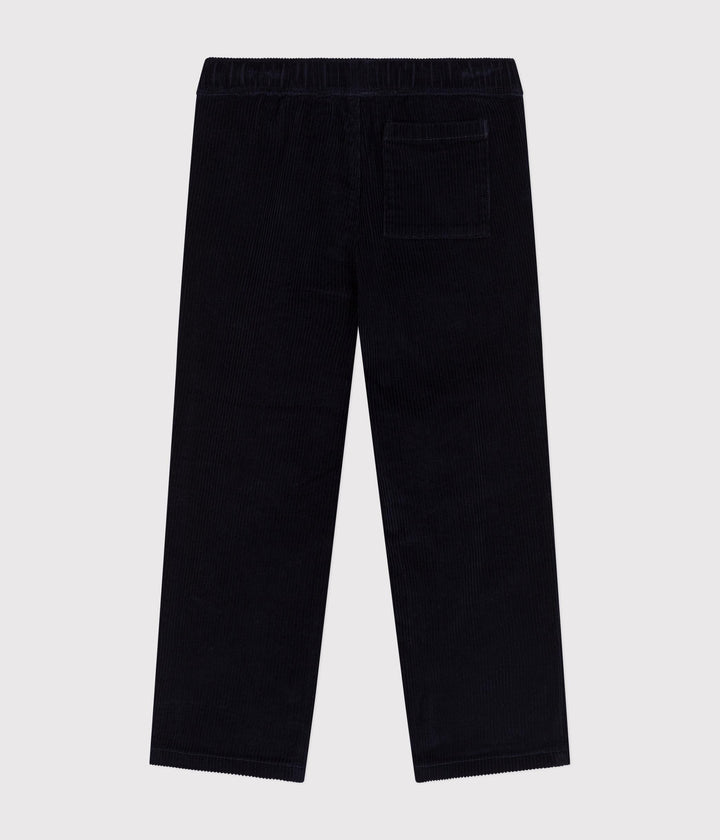 Pantaloni dritti in velluto blu A0BAR 01 PETIT BATEAU 
