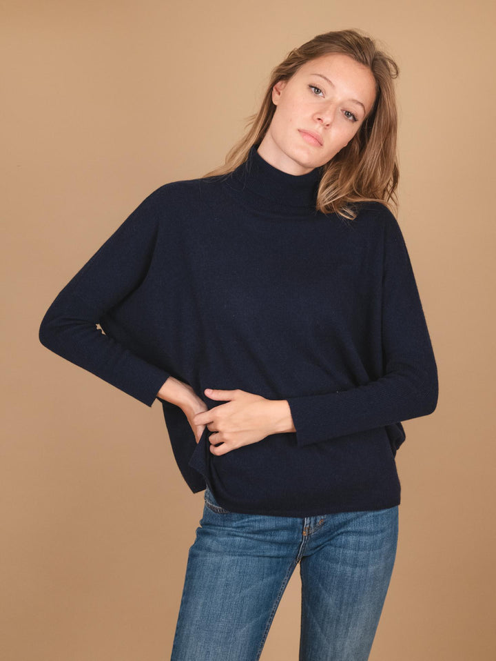 DOLCEVITA OVER IN CASHMERE ECO-FRIENDLY BLU CLARA BLU ABSOLUT CASHMERE 