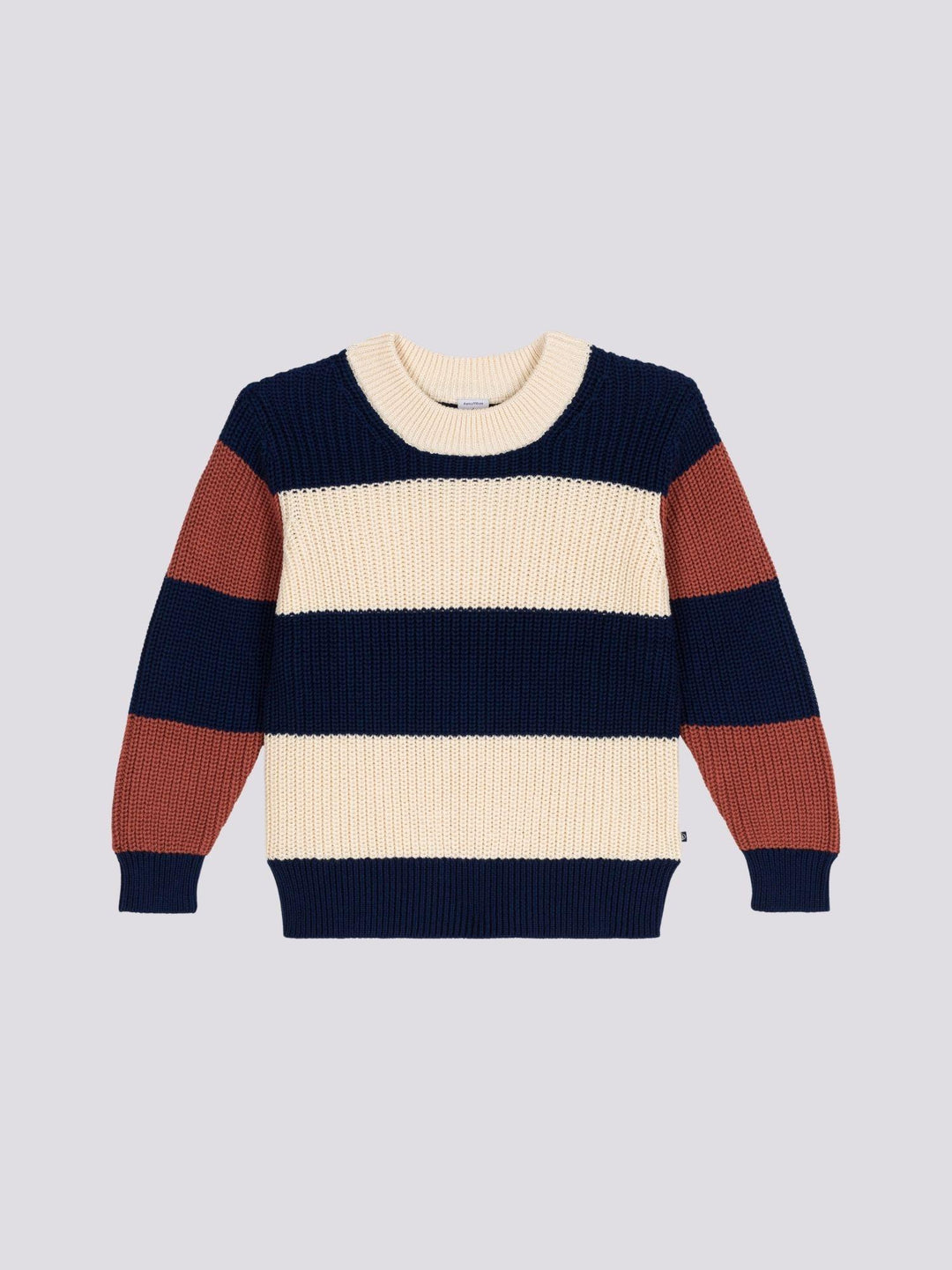 PULLOVER RIGATO IN COTONE BAMBINO A09KA 01 PETIT BATEAU 