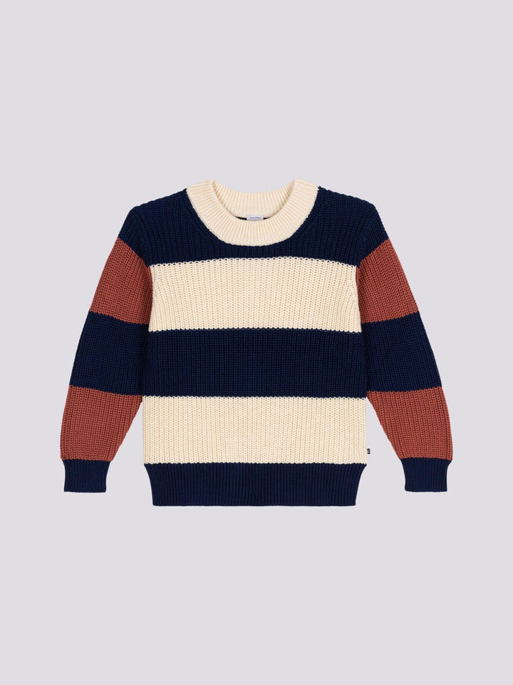 PULLOVER RIGATO IN COTONE BAMBINO A09KA 01 PETIT BATEAU 