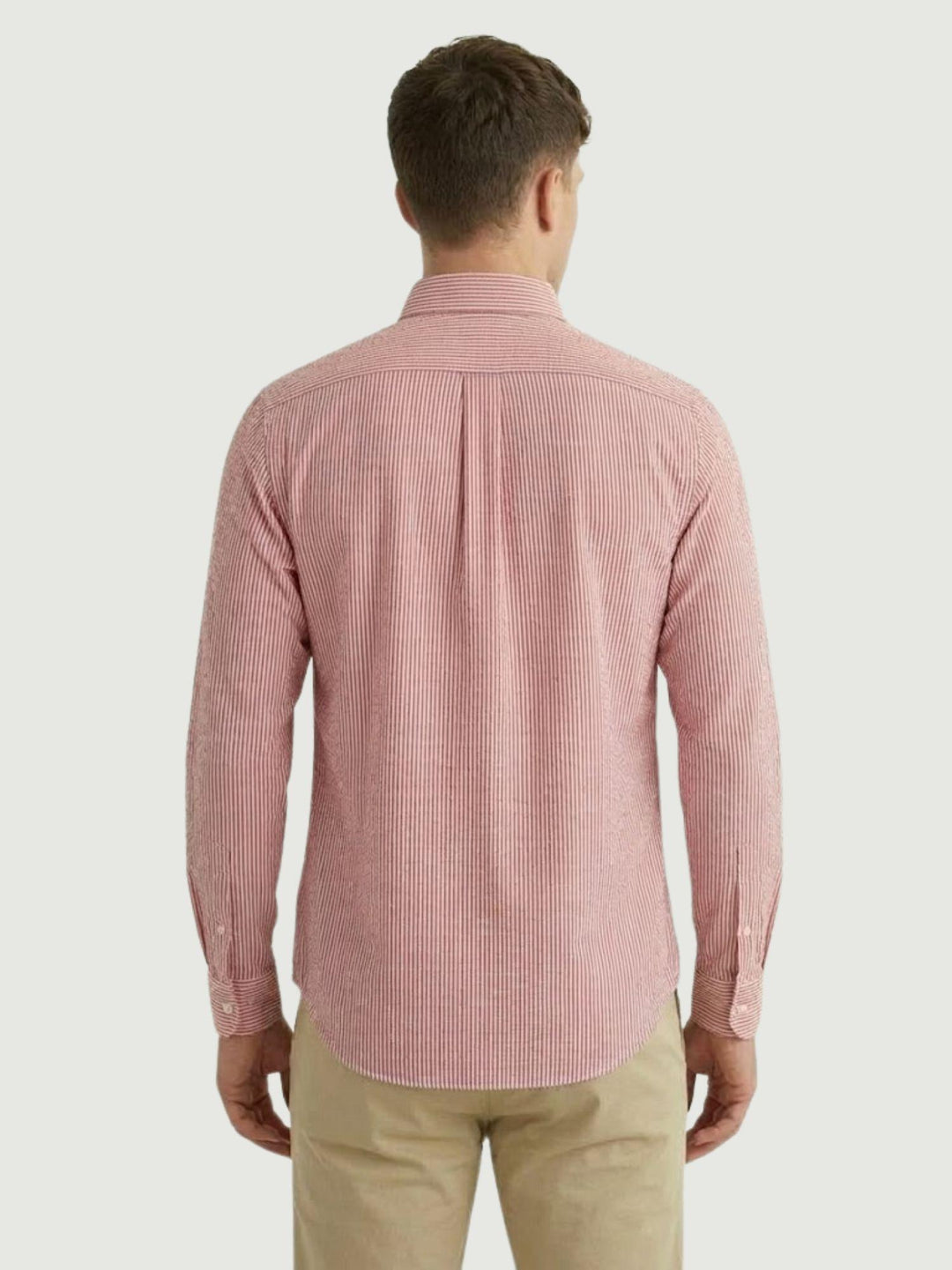 Camicia in cotone a righe bianche e rosse BRAD/SEB16S36 02 BAGGIES 