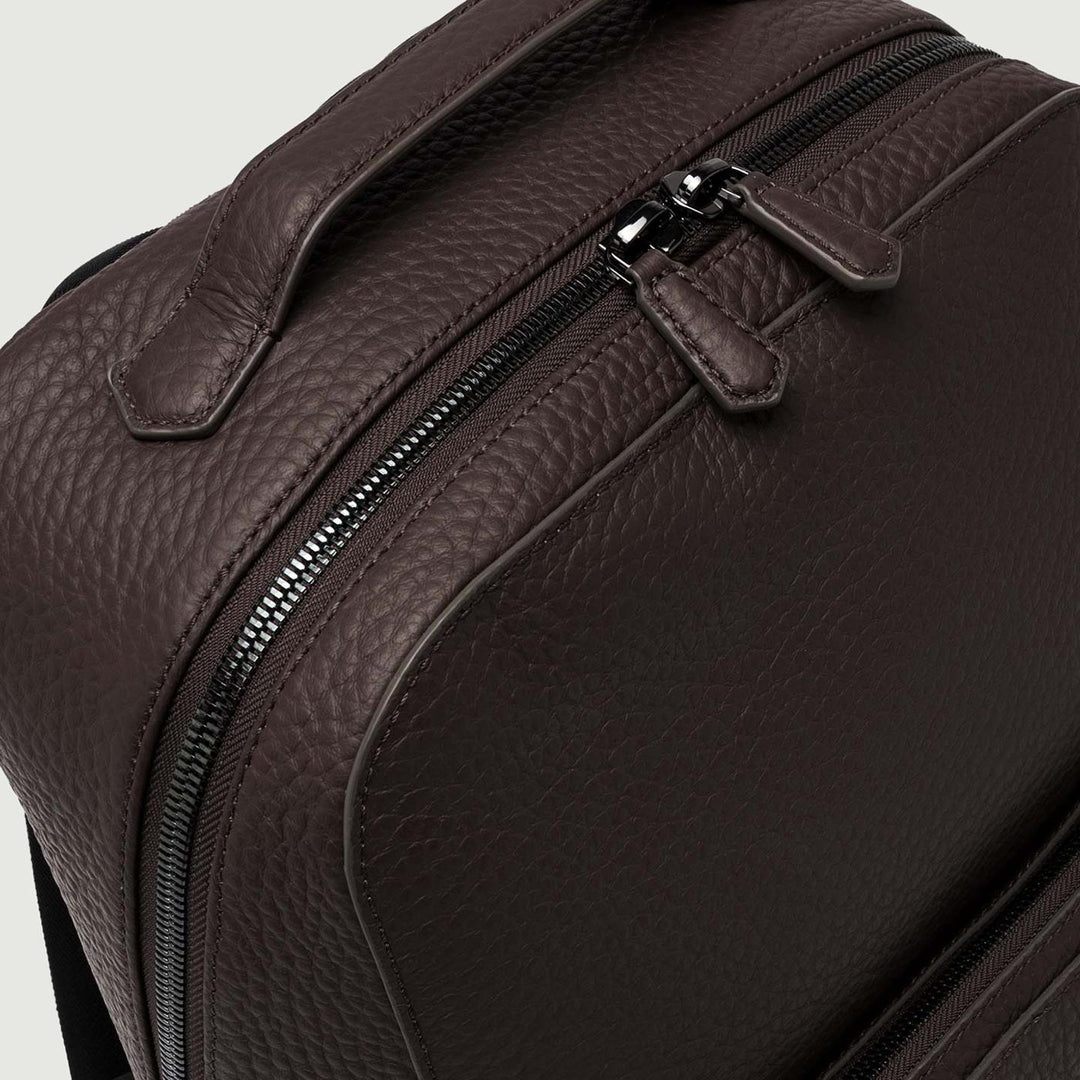 ZAINO FLORENCE IN PELLE MARTELLATA TESTA MORO ZNU B17813-1 QNT 221 GIANNI CHIARINI 