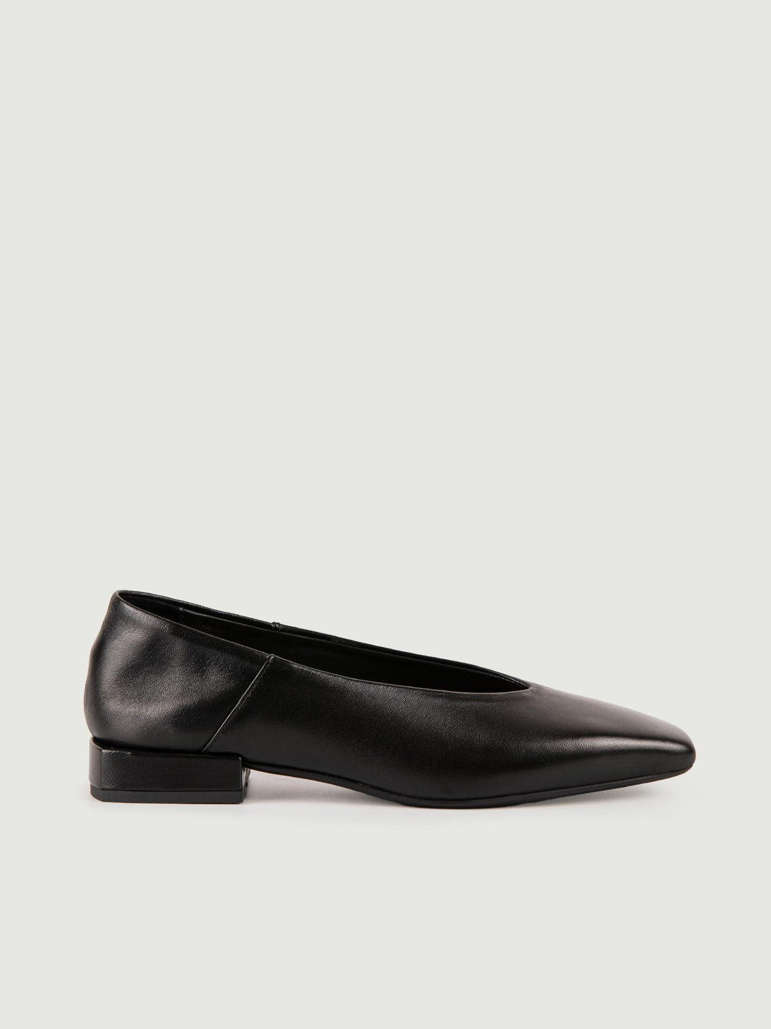 Ballerina in pelle nera con punta squadrata DARIA21 NERO ANDREA MORANDO 