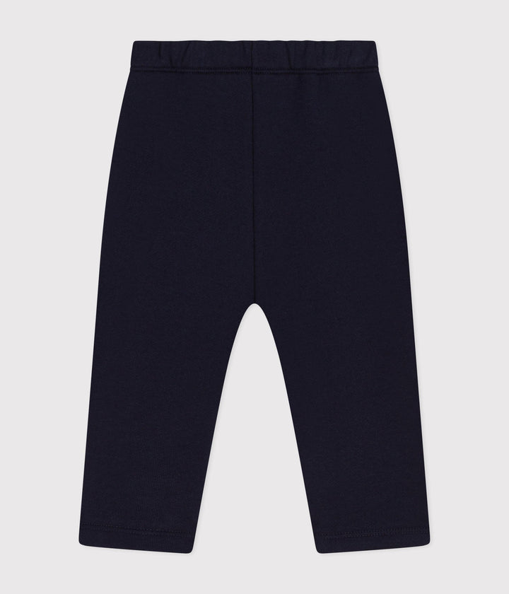 Pantaloni tinta unita blu scuro in tessuto felpato A0BQ0 03 PETIT BATEAU 