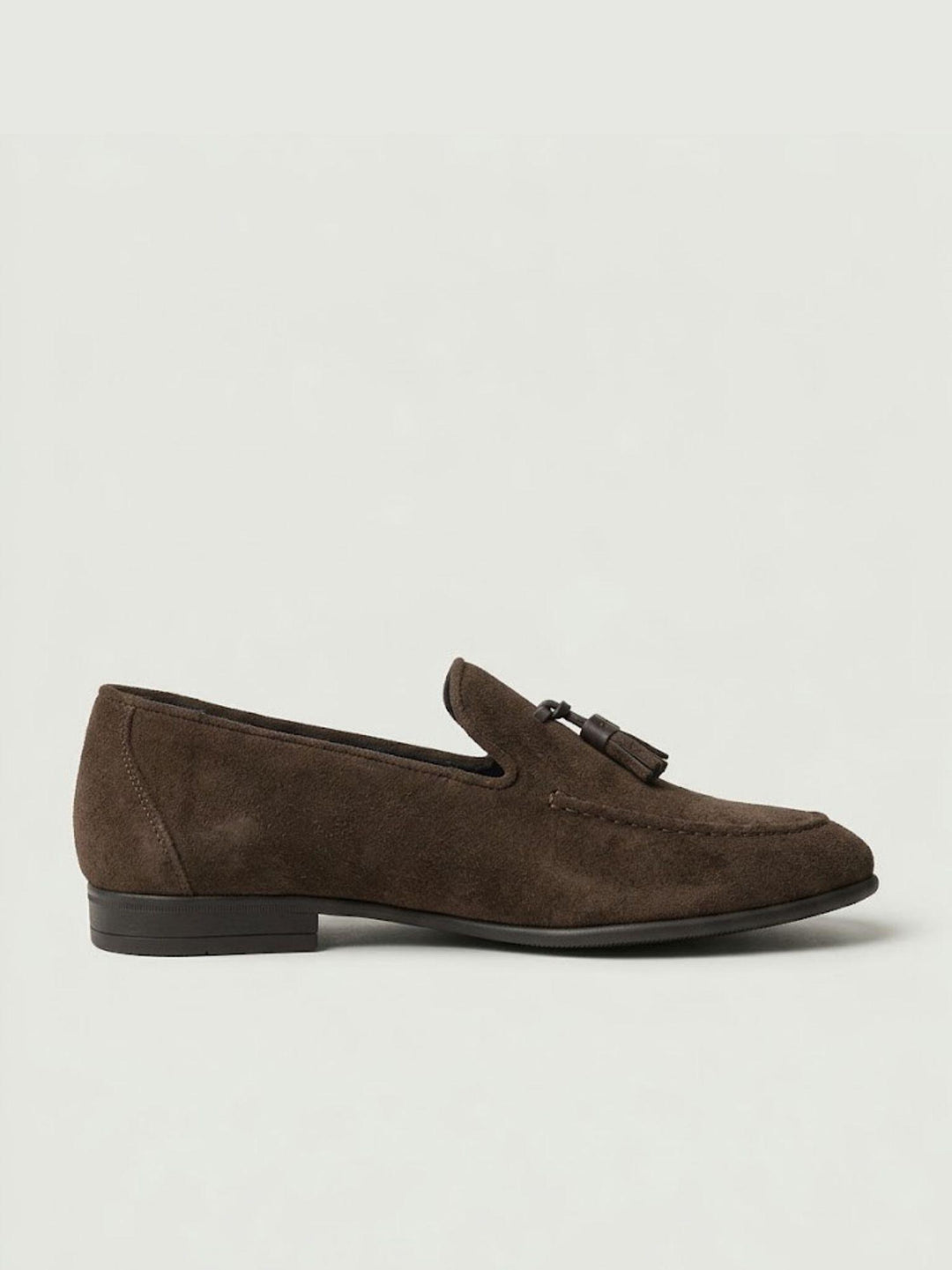 Mocassino Tassel Loafer in pelle scamosciata cioccolato 2025 520 SAXONE 