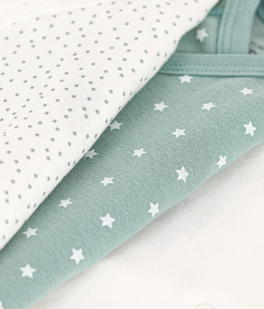 CONFEZIONE DA 3 BODY IN COTONE PER NEONATI A08JB 00 PETIT BATEAU 