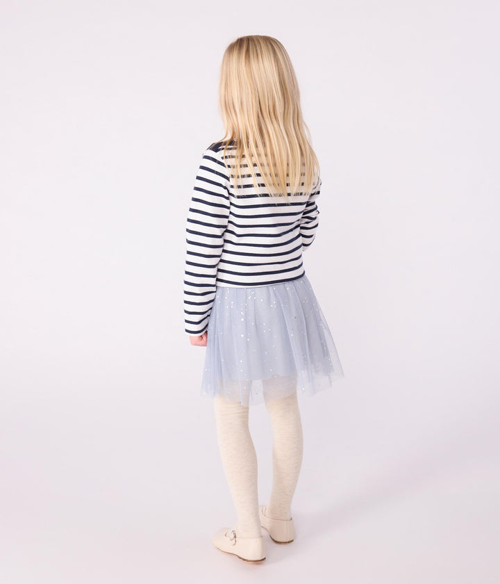 Marinière bambina/bambino in cotone biologico A08LX 01 PETIT BATEAU 