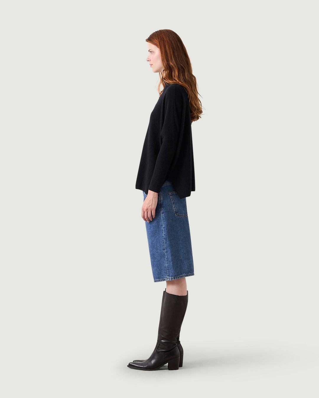DOLCEVITA CLARA IN CASHMERE ECO-FRIENDLY NERO CLARA BLACK ABSOLUT CASHMERE 