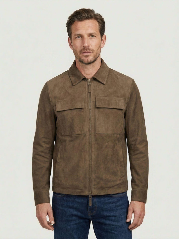 Giacca Tarragon in camoscio palude TARRAGON 714 JACK LEATHER 