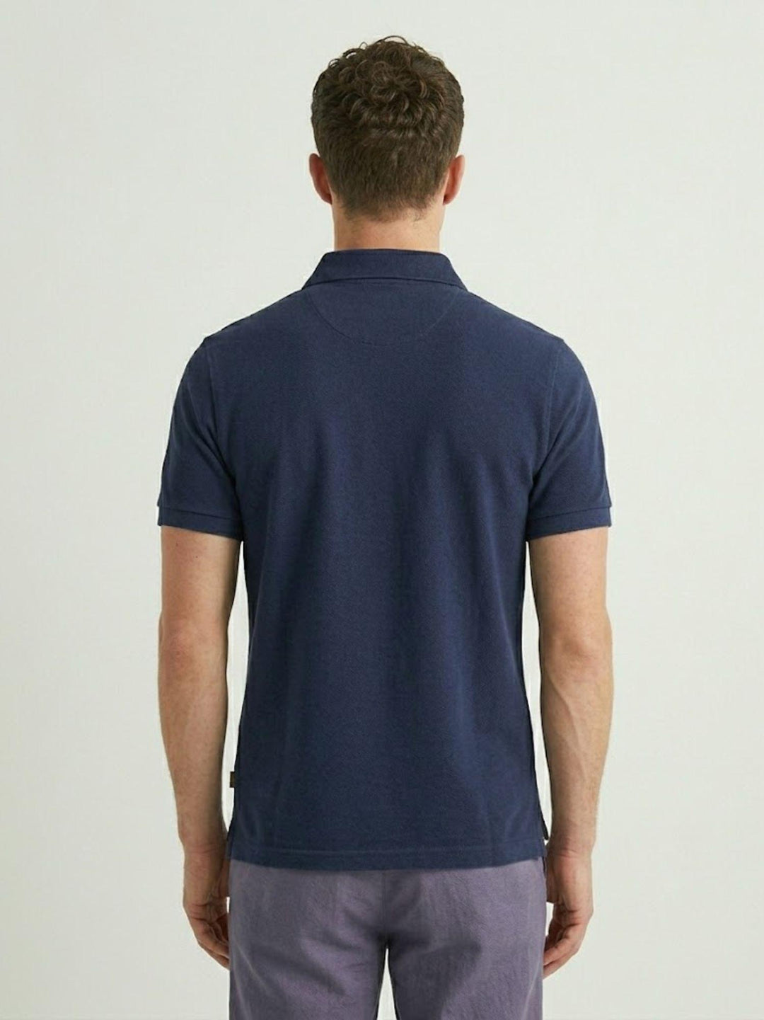 Polo piquet Monogram blu navy rosso M1110465A MZ9 SUPERDRY 