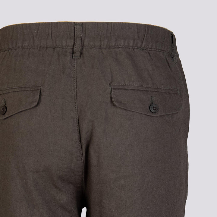 PANTALONE IN LINO E COTONE CON COULISSE