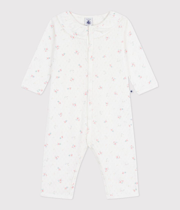 Tutina con colletto stampa fiori A0F9P 07 PETIT BATEAU 