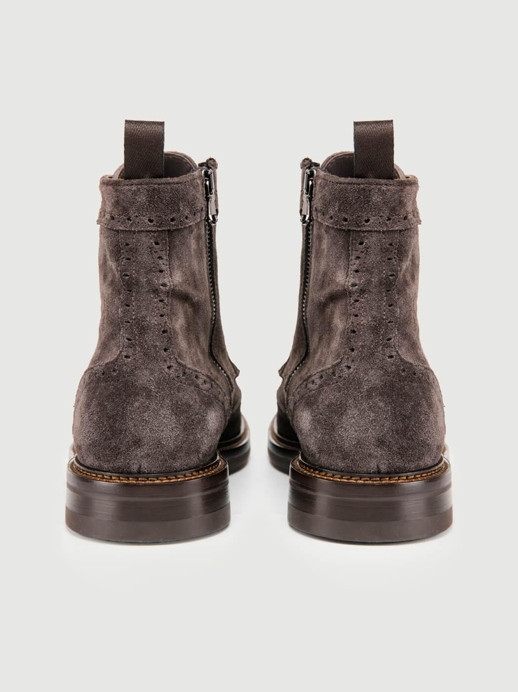 STIVALETTO STRINGATO CODA DI RONDINE COLOR PEPE 1081MOSS PEPE ANDREA MORANDO 