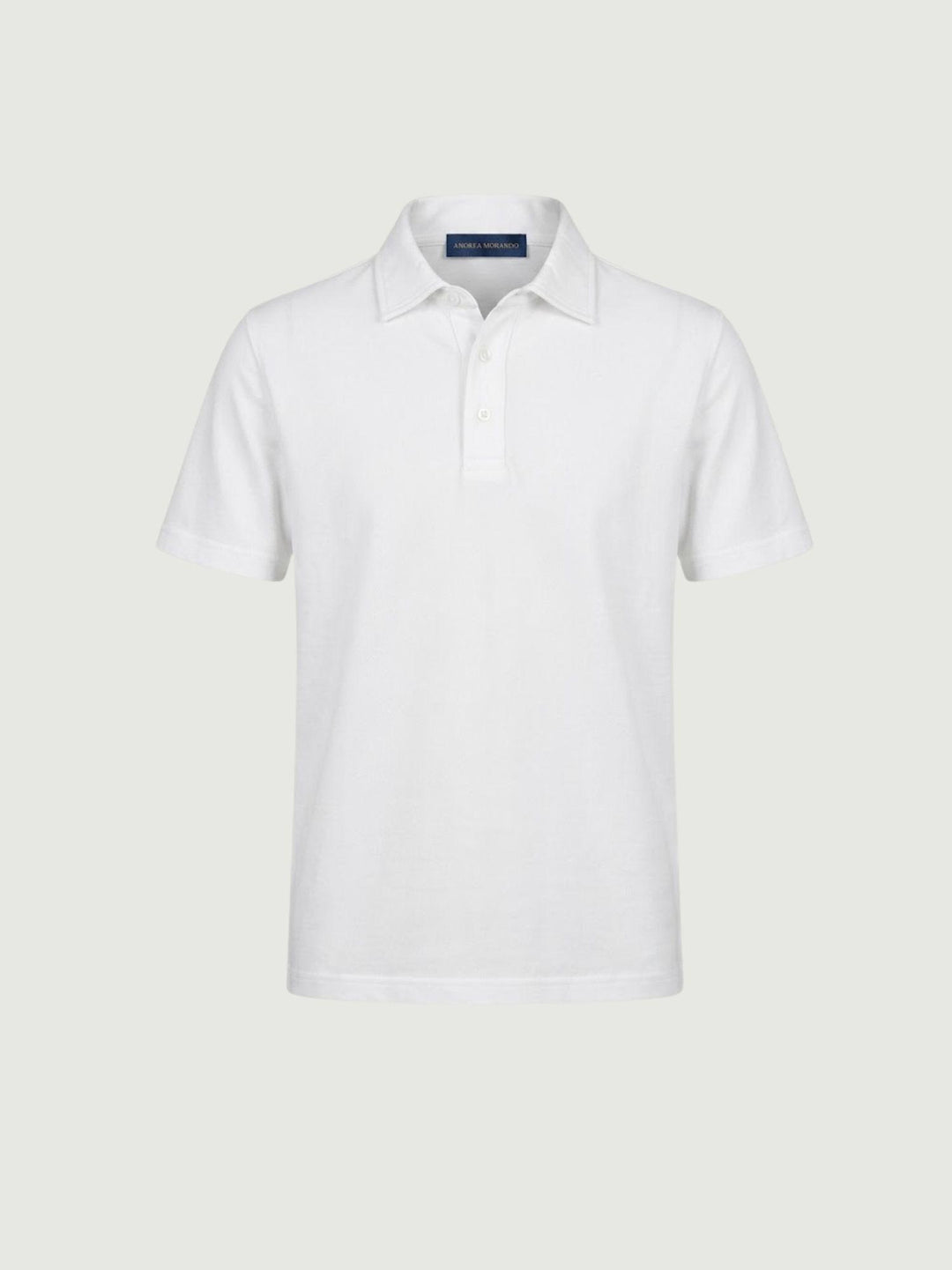 Polo classica in cotone piquet bianca 5803426 100 ANDREA MORANDO 