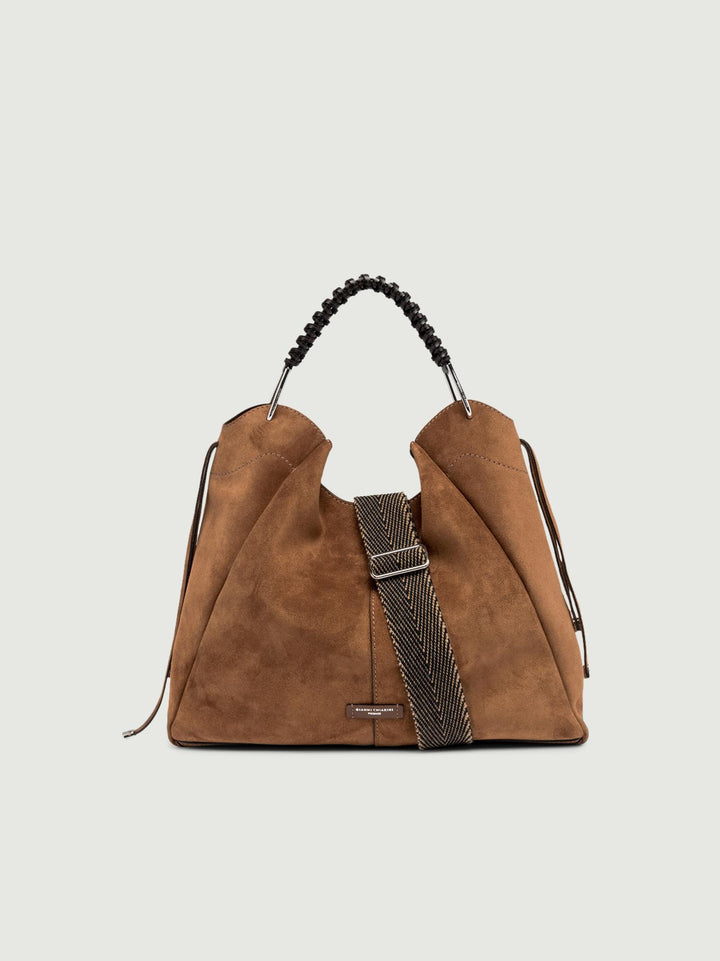 BORSA ERA IN CAMOSCIO COGNAC 11071 CM-PL 099 GIANNI CHIARINI 