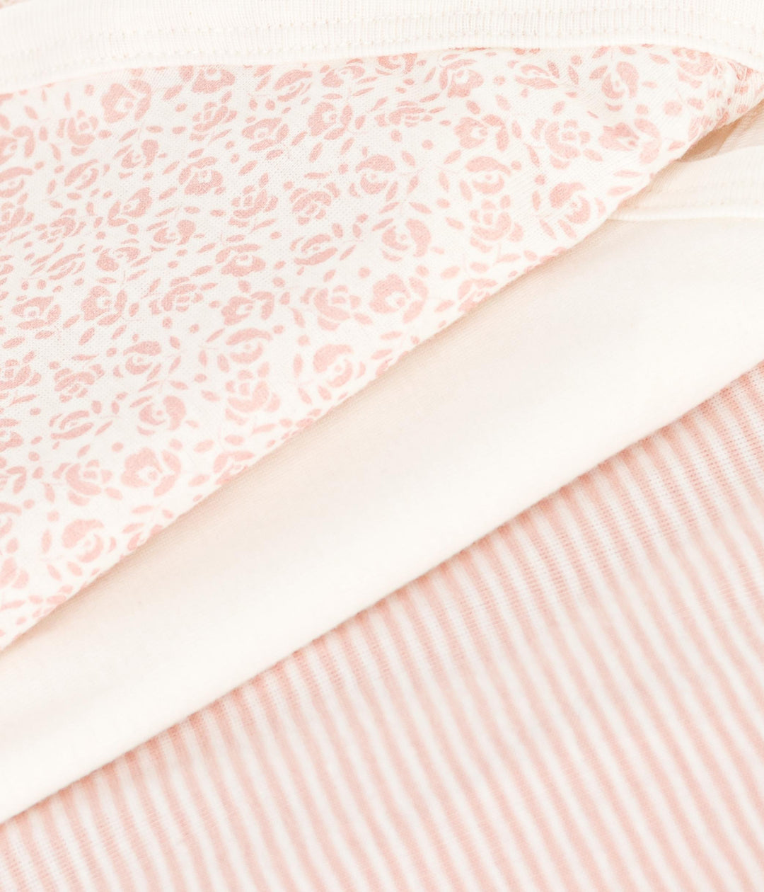 CONFEZIONE DA 3 BODY INCROCIATI IN COTONE BEBÈ A09UJ 98 PETIT BATEAU 