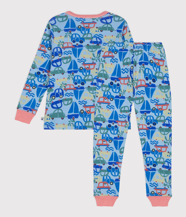Pigiama lungo stampa macchinine A0F8Y 01 PETIT BATEAU 