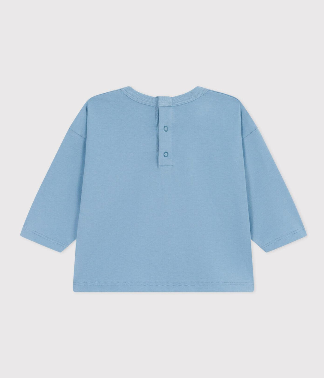 MAGLIA A MANICHE LUNGHE IN JERSEY A08G7 02 PETIT BATEAU 
